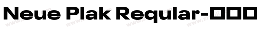 Neue Plak Reqular字体转换